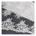 Nigerian French white bridal lace fabric